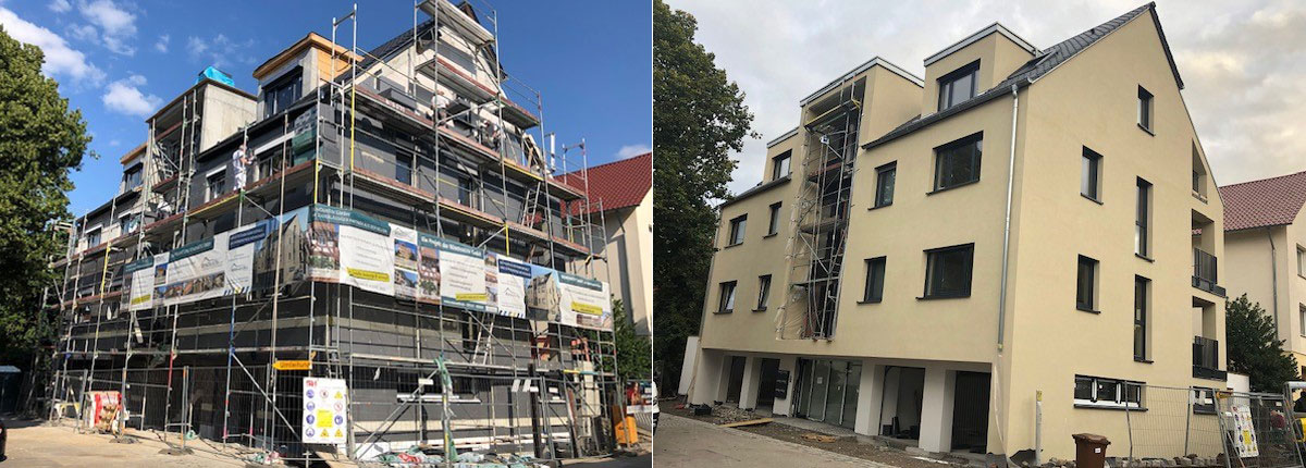 Neubauprojekt Besigheim, Fassade und Dämmung