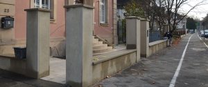 Sanierung und Umbau Villa Mannheim Zaunanlage