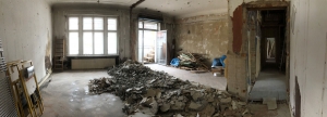 Sanierungs- und Umbauprojekt in Berlin, Abrissarbeiten im Innenbereich